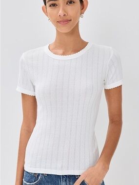 LESET Pointelle Tee